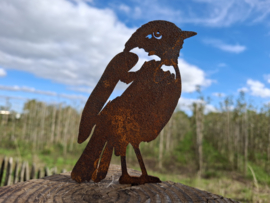 Staande vogel op pin