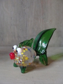 Visje van glas groen