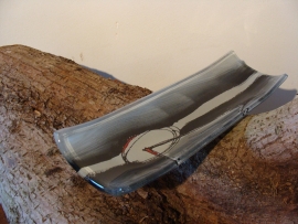 Carneol schaal langwerpig 2 -L-