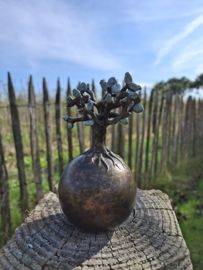 Bronzen mini urn "levensboom"
