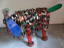 Schaap van gerecycled ijzer