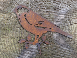 Goudvink op takje met pin