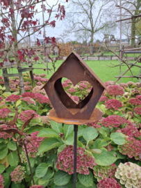Tuinsteker vogelvoederhuisje "hart"