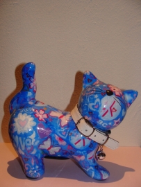 Pomme-pidou poes licht blauw met love