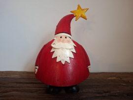 Kerstman van ijzer met ster op hoed -M-