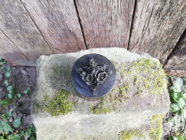 Bronzen mini urn "bloementjes"