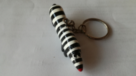 Sleutelhanger Hotdog black/white Niloc