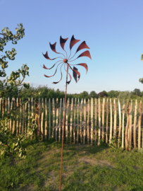 Windmolen met schoepen