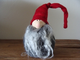 Kerstman met grijze baard