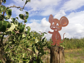 Muis met grote oren op schroef