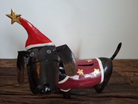 Spaarpot hond kerst