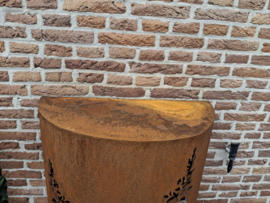 Lichtzuil met graspluimen half rond