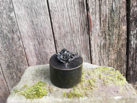 Bronzen mini urn "bloementjes"