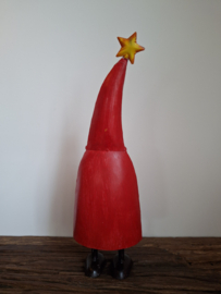 Kerstman van ijzer met ster in hand -L-