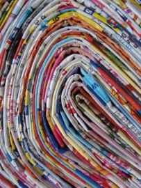 Hart van gerecycled papier