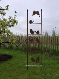 Plantenklimrek met vogeltjes smal