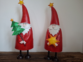 Kerstman van ijzer met ster in hand -L-