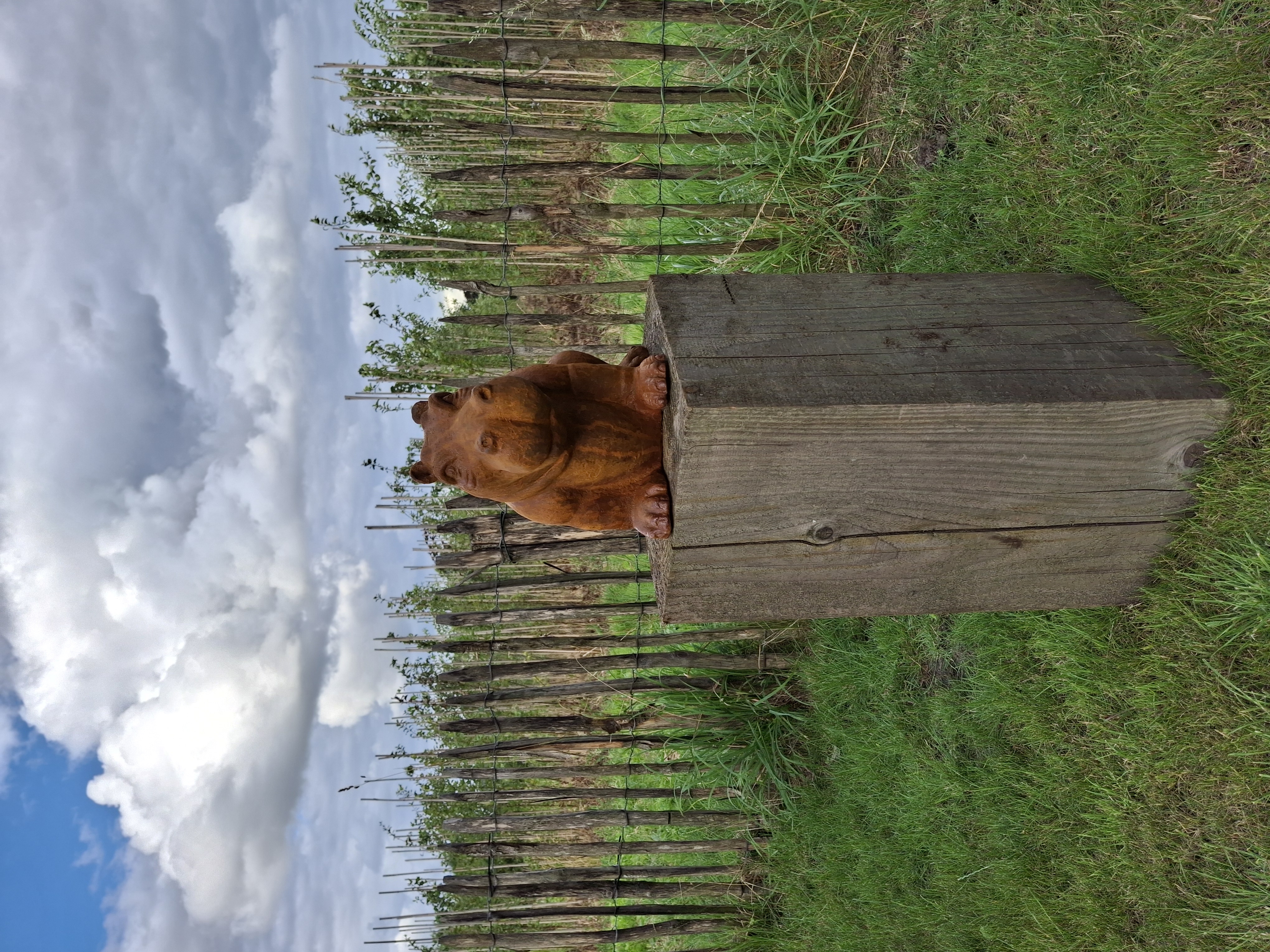Tuinbeeld nijlpaard gietijzer