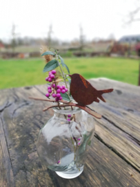 Bloemensteker vogeltje op takje