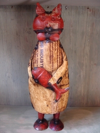 Kat van gerecycled materiaal