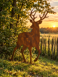 Tuinsteker hert breed van voren -L-