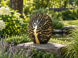 Urn brons met levensboom