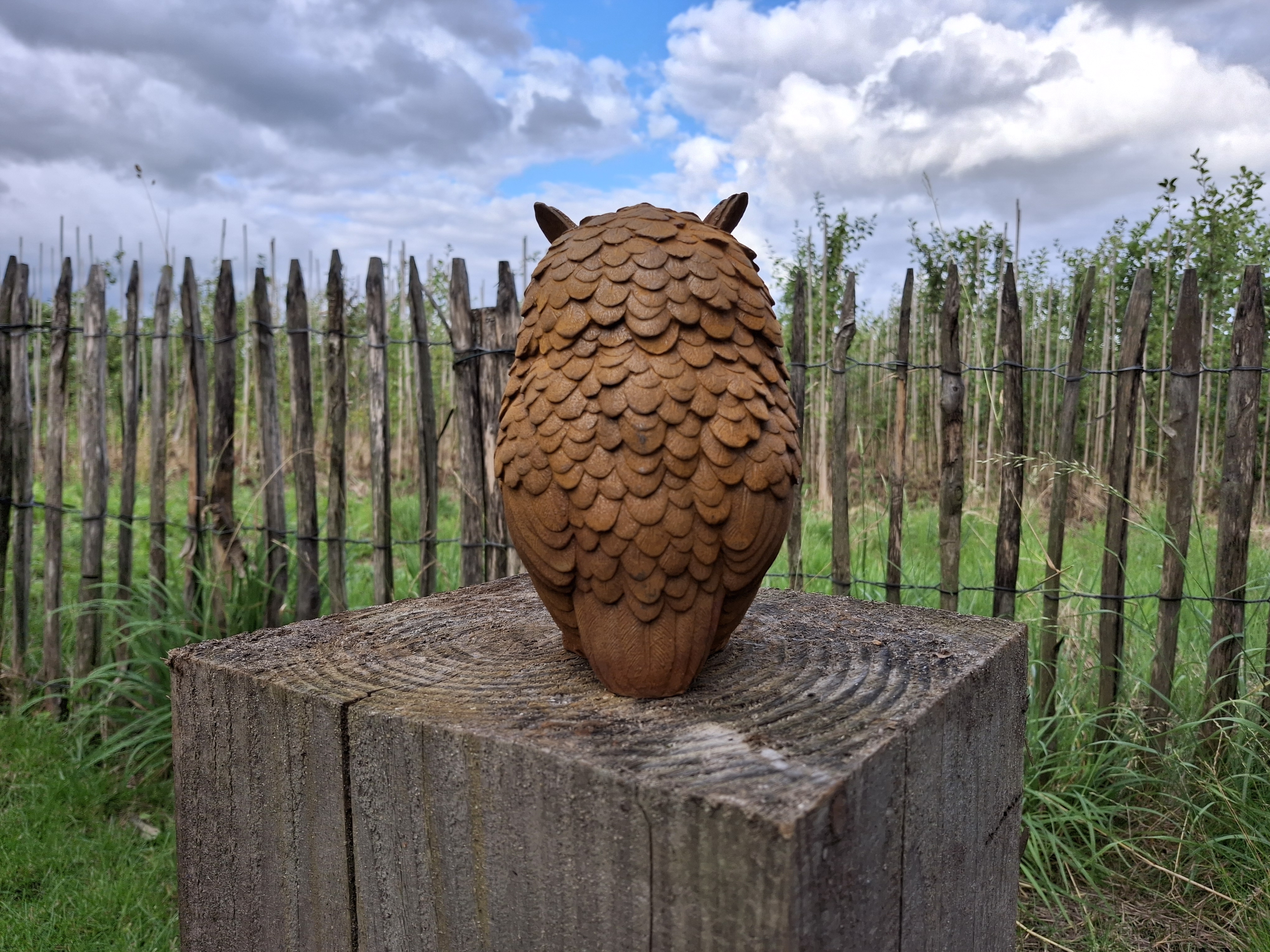 Tuinbeeld uil -M-