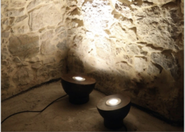 Led grondspot voor buiten van staal op standring -25-