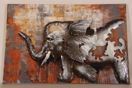 3D Schilderij "Olifant"