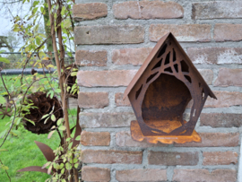 Vogelvoederhuisje om op te hangen/ neer te zetten