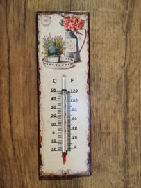 Thermometer met dienblad en kan