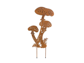 Tuinsteker met 3 paddestoelen