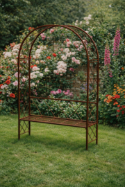 Rozenboog met bankje Lillie