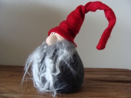 Kerstman met grijze baard