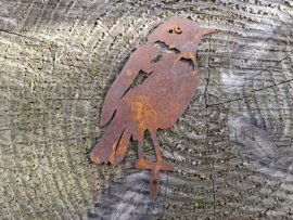 Staande vogel op pin