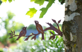 Twee vogels op takje Ecoroest