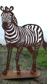 Zebra op voetplaat 100