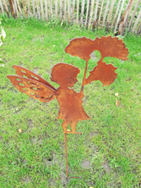 Tuinsteker elfje met bloemen