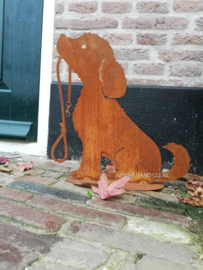 Hond met lijn Hoogte 40cm