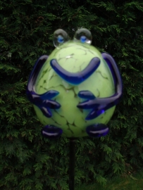 Tuinprikker kikker van glas