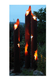 Lichtzuil met 3 openingen  -S-