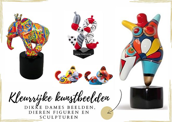 hartstochtelijk huurder Kreunt Trend-Art Dikke Dames beelden Crazy Giraffen Moderne Kunst