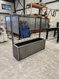 Terrasafscheiding 200x40x150cm.