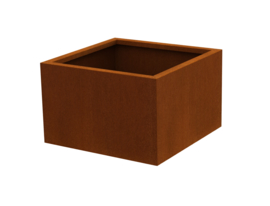 Plantenbak 80x80x50cm. | 3mm. Met bodem.