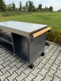 Luxe buitenkeuken | Cortenstaal - RVS | 150cm. Zonder opening!