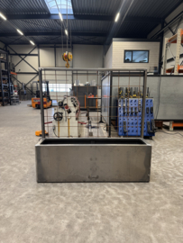 Terrasafscheiding 200x40x150cm.