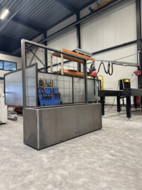 Terrasafscheiding 200x40x150cm.