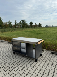 Luxe buitenkeuken | Cortenstaal - RVS | 150cm. Zonder opening!