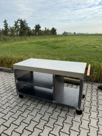 Luxe buitenkeuken | Cortenstaal - RVS | 150cm. Zonder opening!