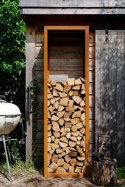 Houtopslag Cortenstaal 100x35x200cm. | 2mm.